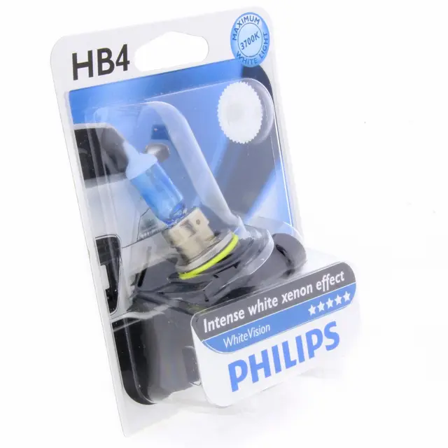 PHILIPS lyspære 12v HB4 white vision 