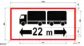 Skilt Lang last 22m 100x50cm