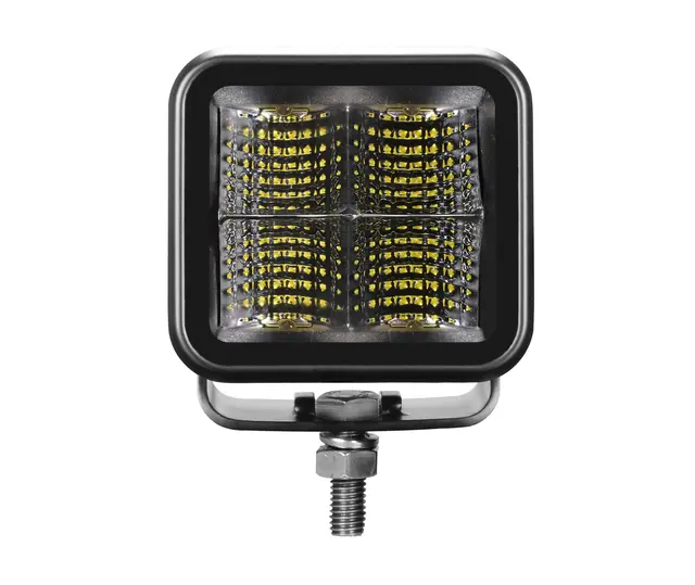 BRIODLIGHTS LED arbeidslys 4 LED med sotet glass 1920 lumen 