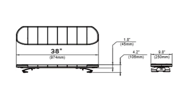 911 SIGNAL Skyline Air Varsellysbjelke 974mm 