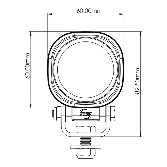 TYRI 0606 Arbeidslampe Symmetrisk 12V 