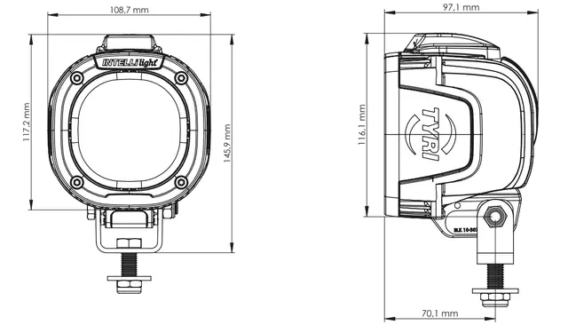 TYRI Intellilight Arbeidslampe KIT Symmetrisk 