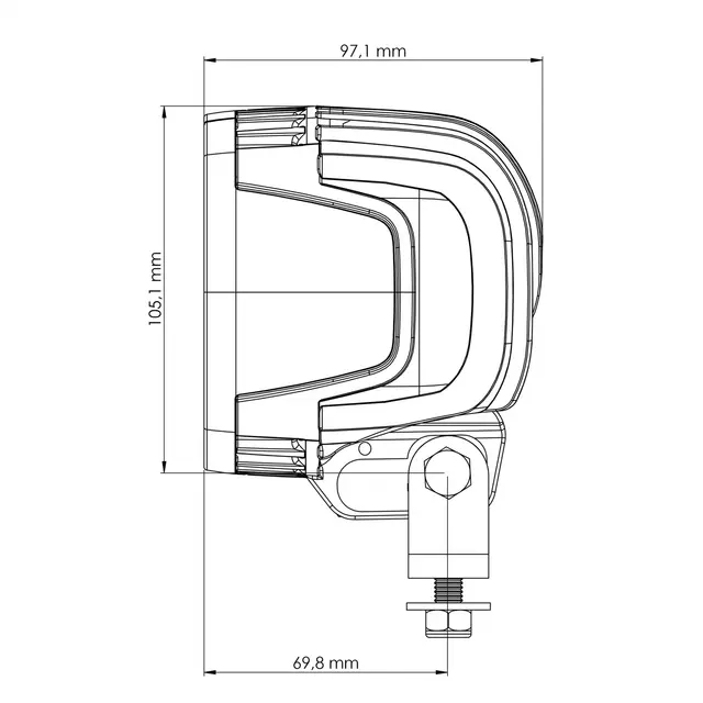 TYRI Arbeidslampe 1010-6000eL Symmetrisk 12 / 24V 