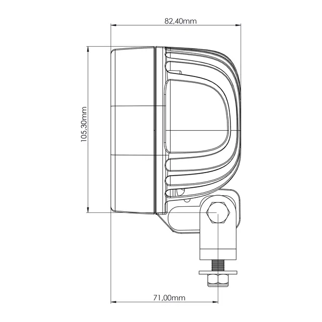 TYRI Arbeidslampe 1010 Symmetrisk 12/24V 