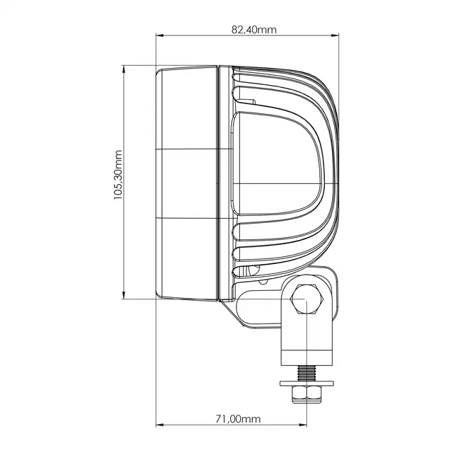 TYRI 1010 Curve LED arbeidslys Symmetrisk 24V 