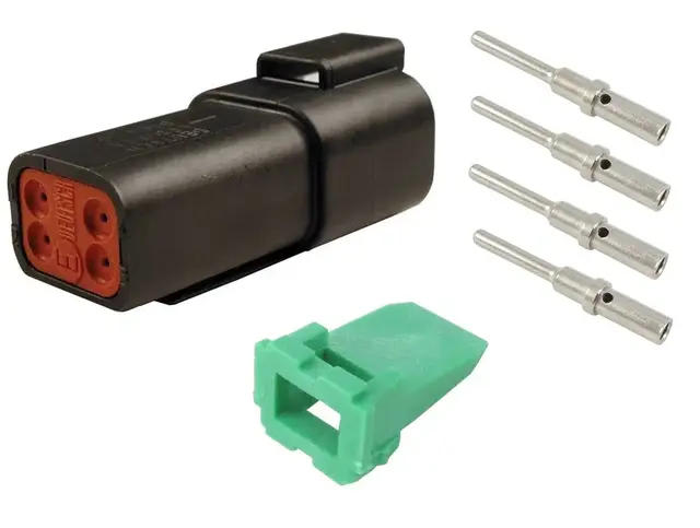 Deutsch kontakt 4-pol hunn-del sett 