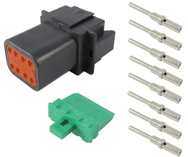 Deutsch kontakt 8-pol hunn-del sett 