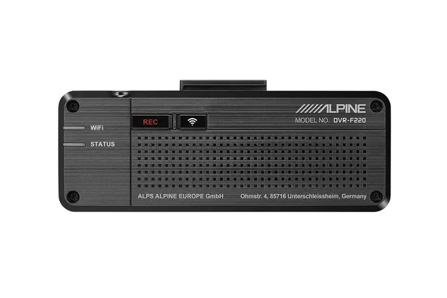 ALPINE DVR-F220 avansert dashbordkamera 1080p Full HD 16GB mikro SD kort inkl 