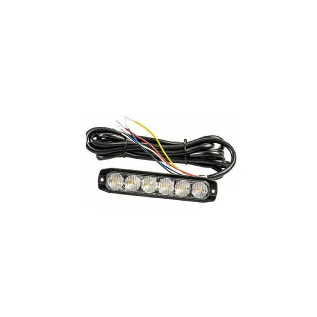 911 SIGNAL Varsellys 6 Led med 2500mm kabel 