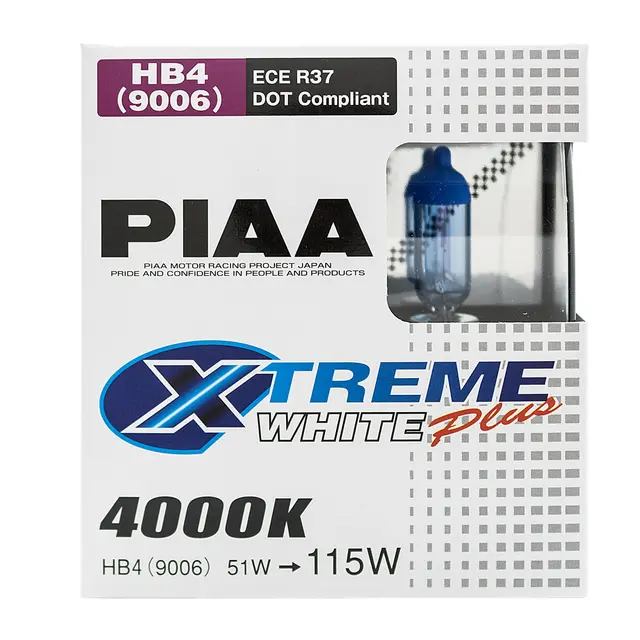PIAA | HB4 | Xtreme White Plus 4000K Halogen pære 