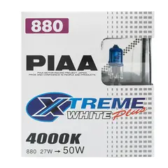 PIAA | H27W/1 -880 | Xtreme White Plus 4000K Halogen p&#230;re