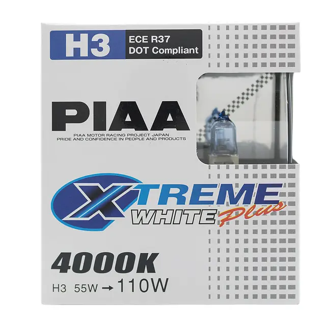 PIAA | H3 | Xtreme White Plus 4000K Halogen pære 