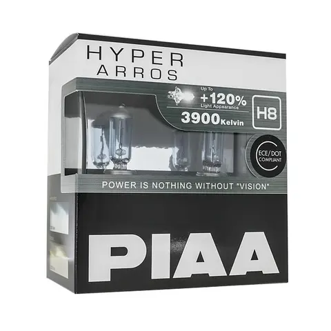 PIAA | H8 p&#230;re sett &#224; 2 stk Hyper Arros +120%