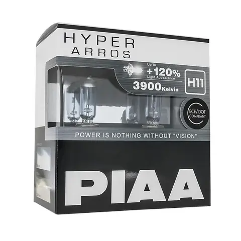 PIAA | H11 p&#230;re sett &#224; 2 stk. Hyper Arros +120%