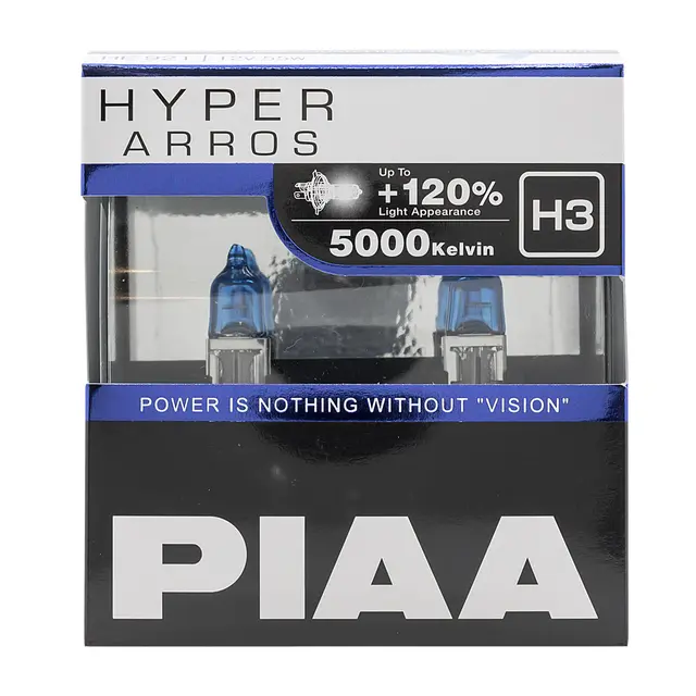 PIAA | H3 | Hyper Arros 5000K Halogen pære 