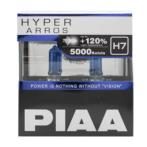 PIAA | H7 p&#230;re sett &#224; 2 stk. Hyper Arros 5000K
