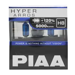 PIAA | H8 | Hyper Arros 5000K Halogen p&#230;re