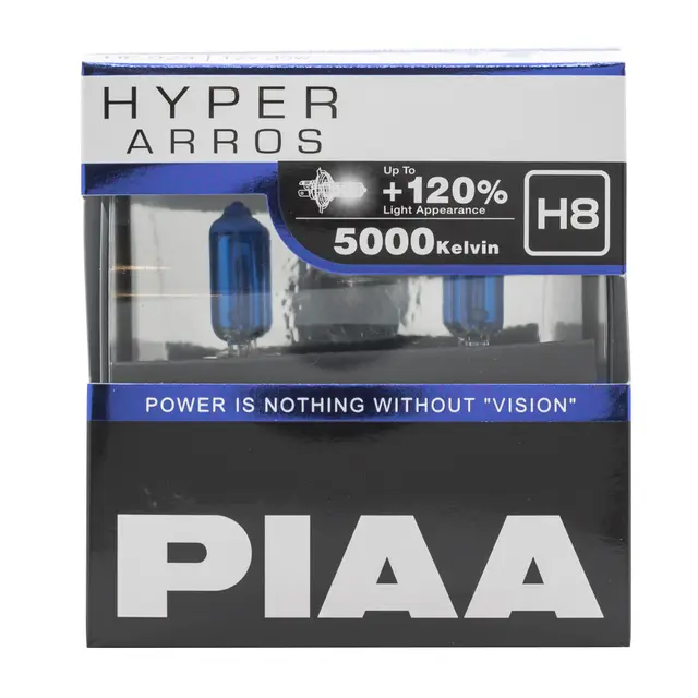 PIAA | H8 | Hyper Arros 5000K Halogen pære 