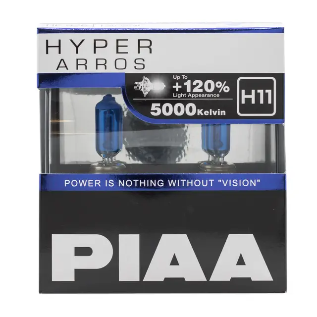 PIAA | H11 | Hyper Arros 5000K Halogen Pære 