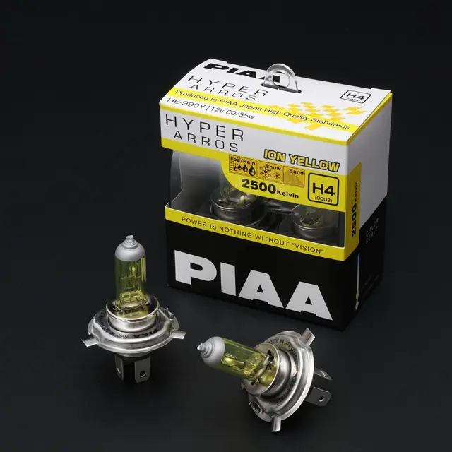 PIAA | H4 | Hyper Arros Yellow 2500K Halogen pære 