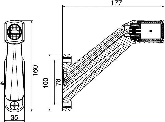 HELLA markeringslys LED høyre 12/24V 