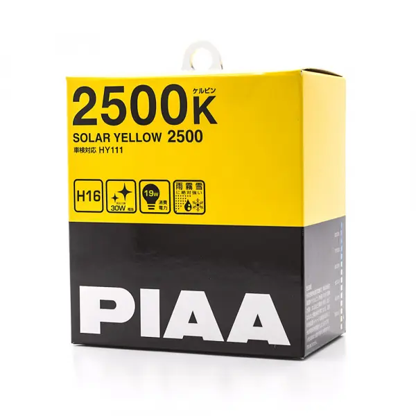 PIAA | H16 | Solar Yellow 2500K Halogen pære 