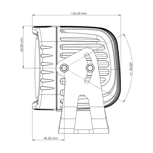 TYRI Arbeidslampe 1323 Symmetrisk 24V 