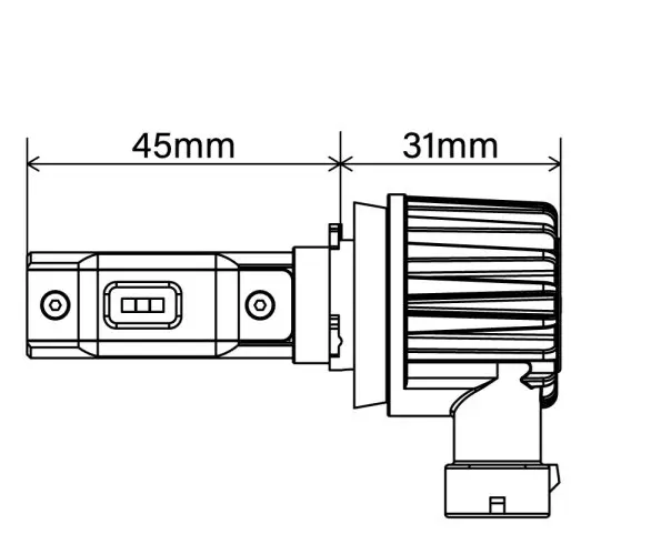 PIAA | H11/H8/H9/H16 | LED ombygnings kit med integrert CanBus motstand 6000K 