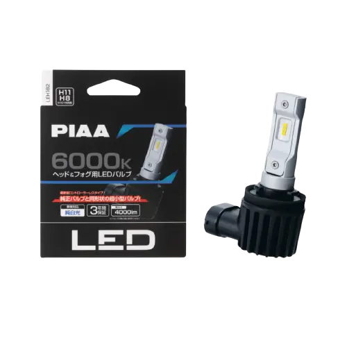 PIAA | H11/H8/H9/H16 | LED ombygnings kit med integrert CanBus motstand 6000K 