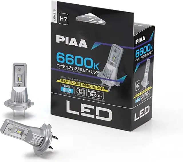 PIAA | H7 LED ombygnings Kit med integrert CanBus motstand 6600K 