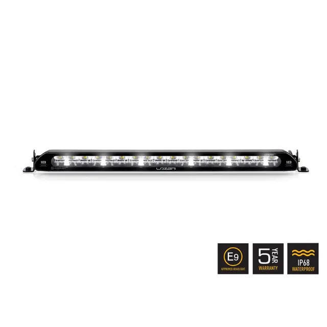 LAZER LED-bar Elite 532mm,18 LED fjernlys m/ parklys 