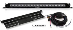 Universal fjernlyspakke med LAZER Linear 18, skiltbrakett og ledningsnett