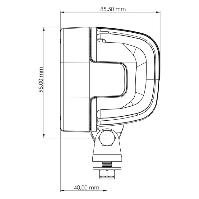 TYRI Arbeidslampe 0909 Symmetrisk 12V 