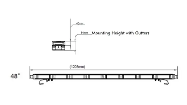 911 SIGNAL Lurker Varsellysbjelke Sort 1200mm 