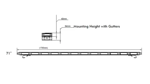 911 SIGNAL Lurker Led Varsellysbjelke Sort 1800mm 