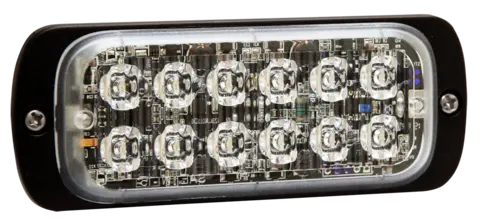 JULUEN ST26 12-LED varsellys flat klart glass dobbel