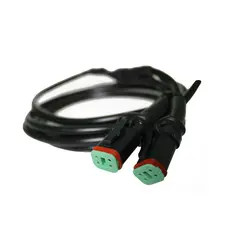 DT 4-pol splitt 2 stk. hann 2meter