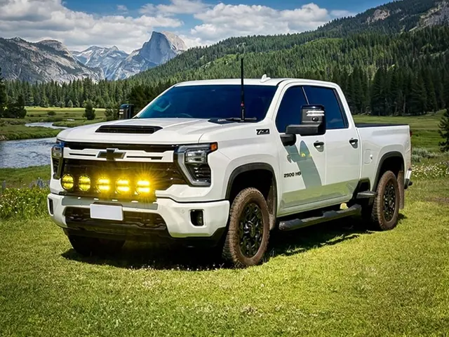 LAZER SENTINEL 7" ELITE YELLOW fjernlys gult lys, m/ parklys, ikke E-merket 