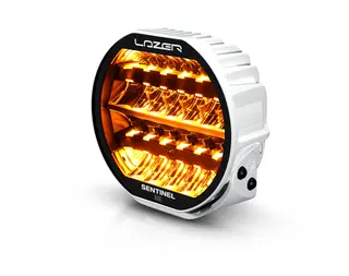 LAZER Sentinel 9" Elite PL2 Hvit Fjernlys m/parklys