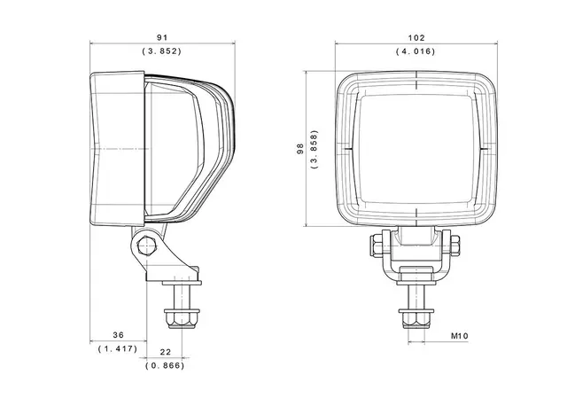 ABL arbeidslys LED 48W 5000 Lm Flood DT 