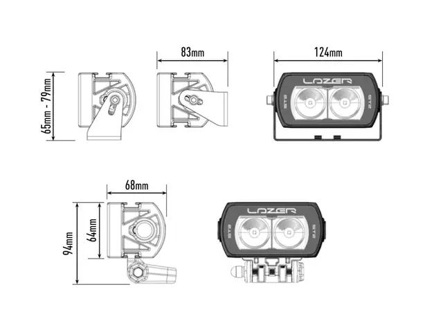 LAZER ST2EVO Ledbar 124mm 