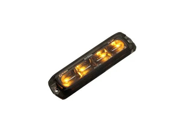 911 SIGNAL LED varsellys flex 4 LED silikon modul sotet farge 94mm 