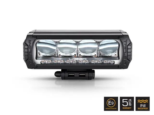 LAZER LED-bar 230mm, 4 LED fjernlys m/varsellys 