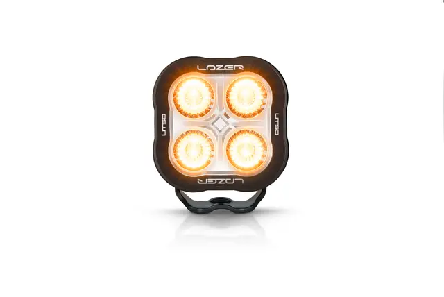LAZER Utility 50W LED arbeidslys 4 LED, med funksjon for varsellys 