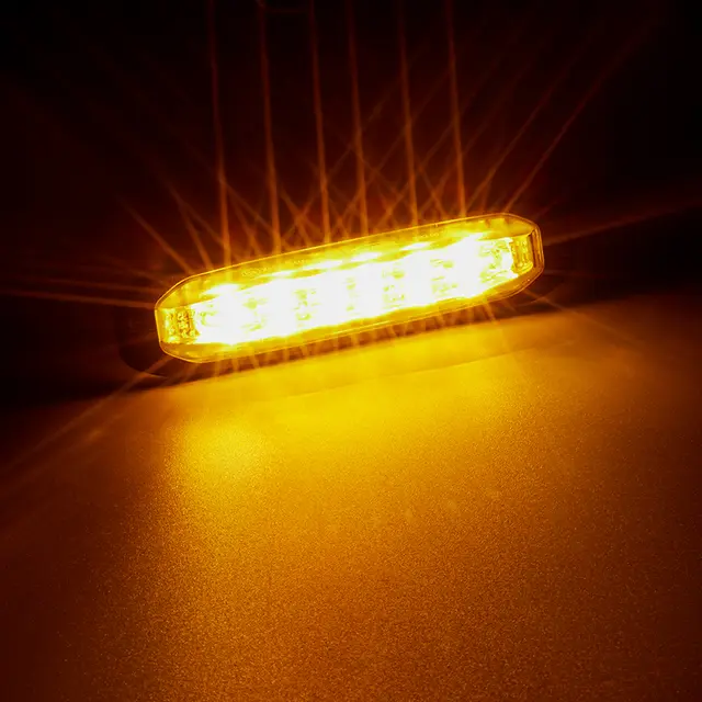 911 SIGNAL Orange Varsellys 6 Led PRO-serie 