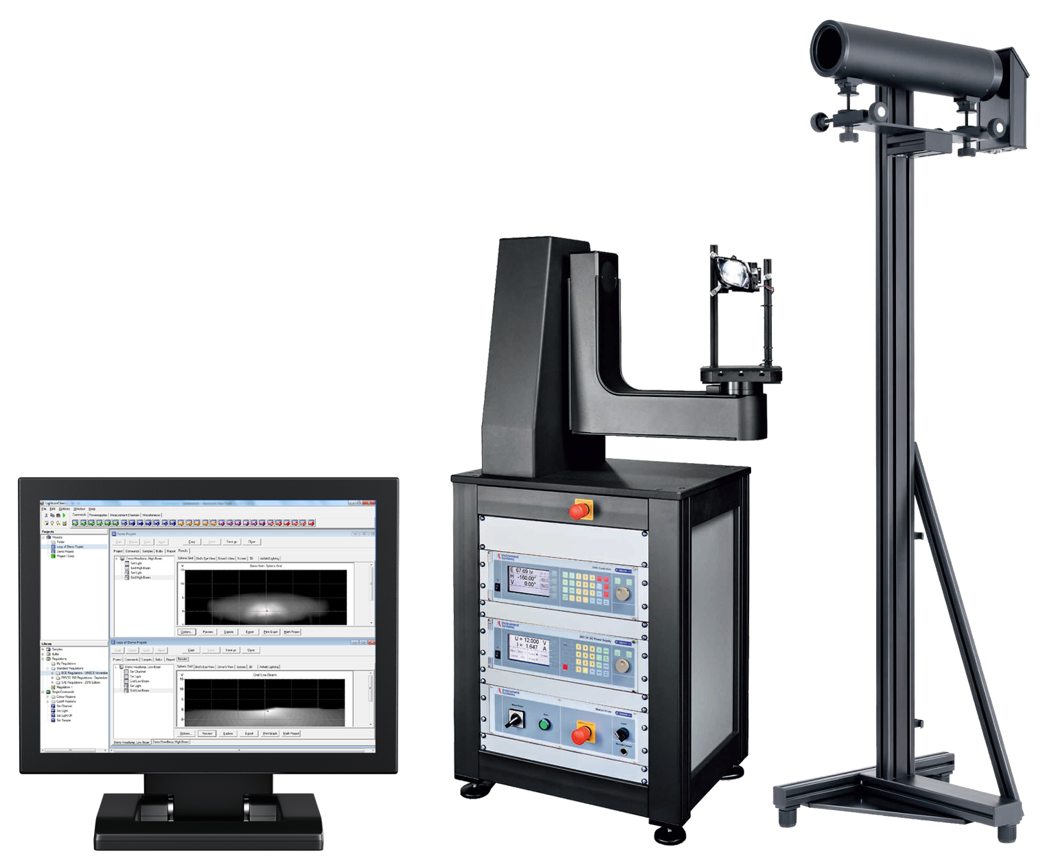 Lyslab - utstyr for testing